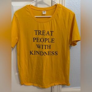 Treat People With Kindness Yellow Tee